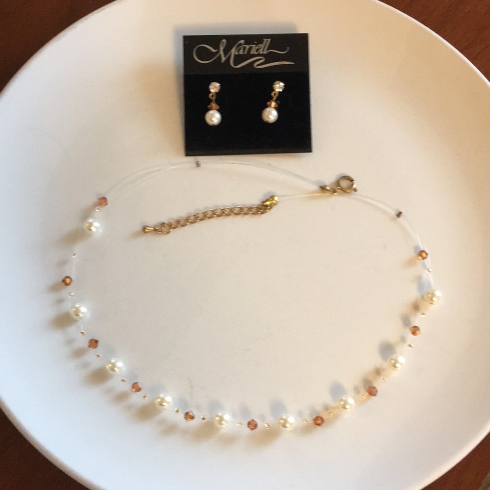 ♦️✅Mariell copper necklace & earring set